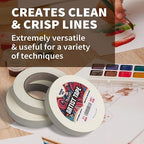3 Pack White Artist Tape - Image 6