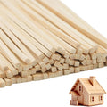 DaTpuik- 1/4 x 12 Inch 100 PCS Square Dowel Rods Wood Sticks Wooden Dowel Rods by DaTpuik