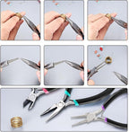 3 Pcs Jewelry Making Tools Pliers Kit, Includes Needle Nose/Round Nose - Image 3