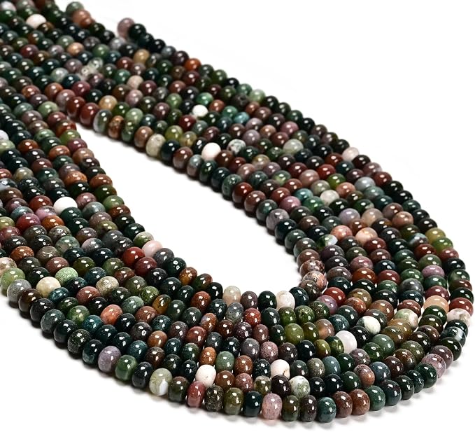 ICAI 4x6mm Natural Rondelle Beads – Loose Gemstone Spacers by CAI+YI+MING