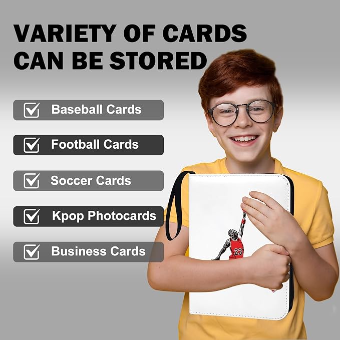 Custom Card Binder 1080 Pocket, DIY Anime Sports Cover Design, Portable - Image 8