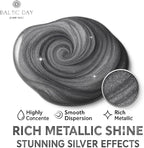 BALTIC DAY Metallic Platinum Silver Epoxy Resin Pigment Paste XL – Opaque Epoxy - Image 6