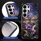 for Samsung Galaxy S26 Ultra Case, Stained Glass Dragonfly Pattern Glossy 2 in - Image 5