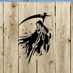 Grim Reaper Stencil Template 11.69 x 8.27 Inch Plastic Reusable Street Art - Image 6