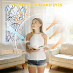 OHTMERU 3D Stained Glass Window Privacy Film, Heat Control UV Blocking Static - Image 4