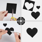 20 Pcs Black Felt Fabric Sheet 8" x 12" Assorted Color Felt Fabric Sheets - Image 4