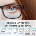 Stylish Blue Light Blocking Glasses - Image 2