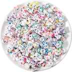 100pcs Animal Rabbit Polymer Clay Spacer Beads by LUBINGSHINE