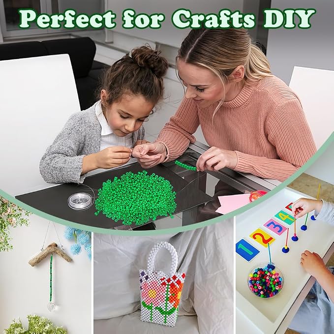 QPIXVB 1100PCS Pony Beads, Bulk Kandi Christmas Bead - Image 5