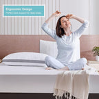 Meoflaw Cooling King Size Bed Pillows, Shredded Memory Foam Support - Image 6