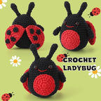 CrochetBox Crochet Kit for Beginner, Ladybug Easy Learn How to Crochet Stuffed - Image 2