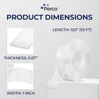 Perco Double Sided Mounting Tape Roll, Picture Hanging, DIY Projects, Custom - Image 2