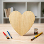 50PCS Wooden Heart, Made of Basswood, 4 Inch Unprocessed Wood Pieces, Natural - Image 6