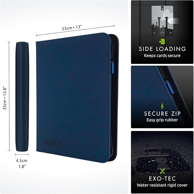 Vault X 12 Pocket Zip Trading Card Binder 480 Cards Exo-Tec | Holds 480 - Image 2