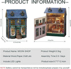 DIY Miniature House Kit, CUTEROOM Wooden Dollhouse Kit Mini House Making Kit - Image 2