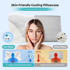 DUMOS Cervical Neck Pillow, Cooling Ergonomic Memory Foam Pillows - Image 3