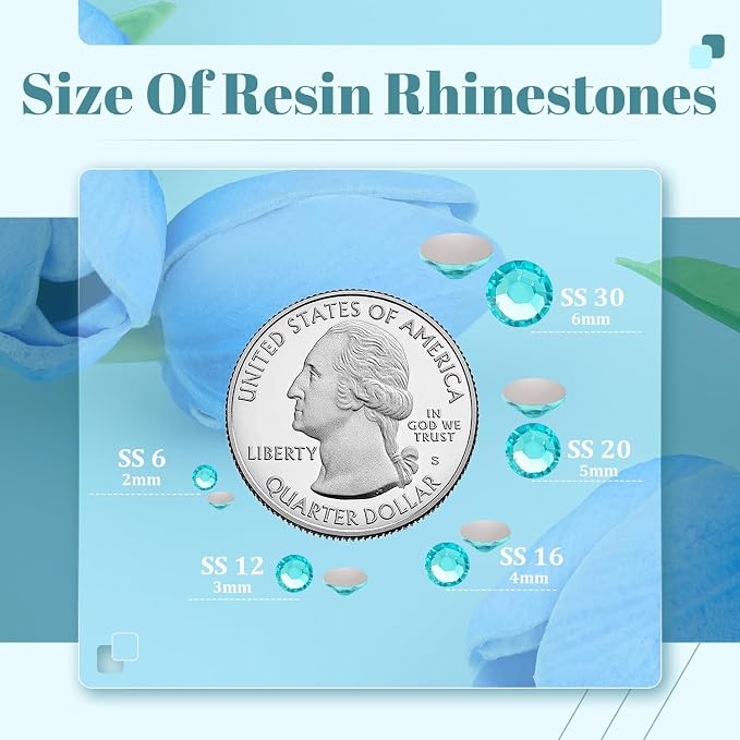 1500PCS 6mm Resin Rhinestones Bulk - Image 3