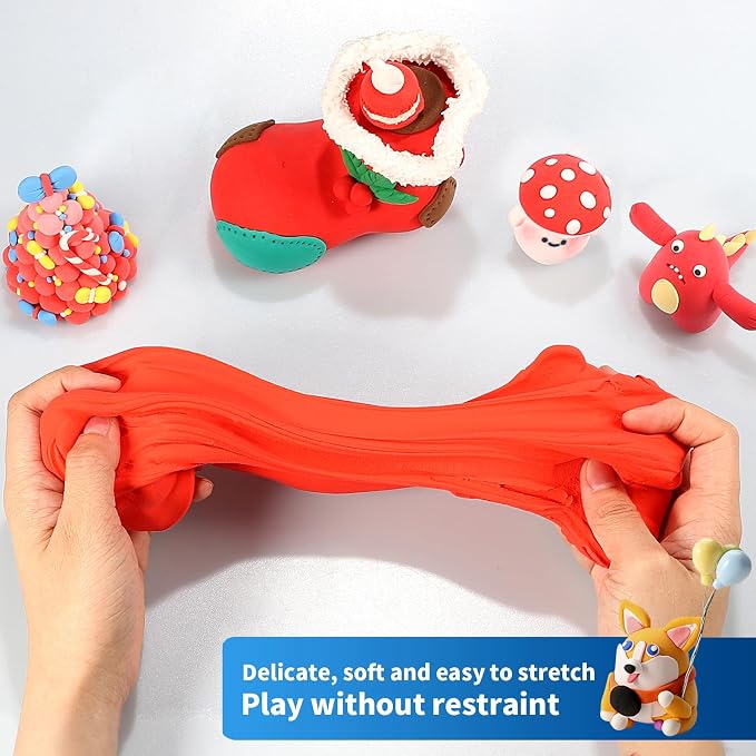 ifergoo Red Air Dry Clay - Image 2