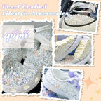 qiipii 7500PCS 2mm Small White AB Round Half Round Pearls - Image 5