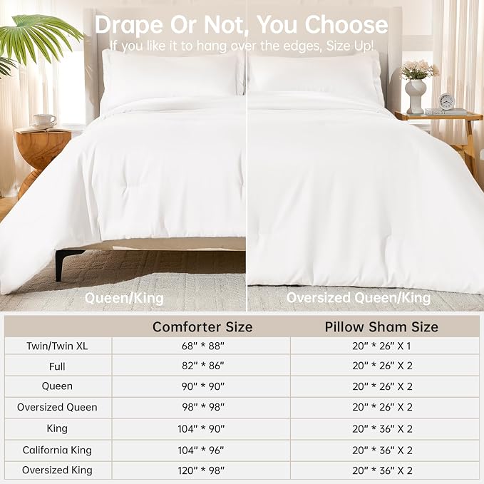 MUXHOMO King Size Comforter Set, All Season Ultra Soft Down Alternative Bedding - Image 8