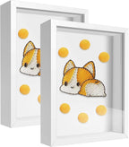 5x7 Small Shadow Box Frame Display Case, Display Case Box by TOUYINGER