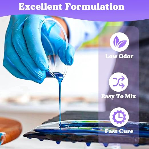 LET'S RESIN 1/2 Gallon Epoxy Resin, Crystal Clear Resin Epoxy Kit - Image 5