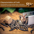 Natural Cork Stoppers for Bottles, Salt and Pepper DIY Projects, Airtight - Image 5