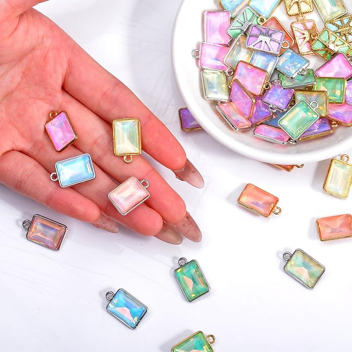 stino 40/48Pcs Paired Crystal Pendants Charms - Image 4
