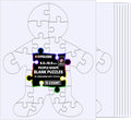 Hygloss 12 Blank Person-Shaped Puzzles – 8.5 x 10.5 Inches – Ideal by HyglossProductsInc
