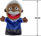 Family Hand Puppets for Kids, Includes Grandpa, Son - Image 3