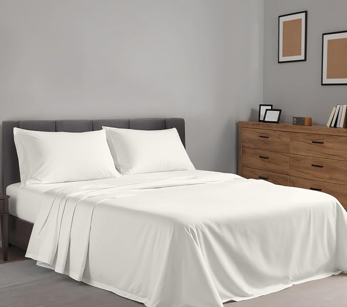 RUVANTI 100% Cotton Sheets – Twin XL Size Percale Bedding, Cooling & Breathable - Image 2