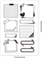 GLOBLELAND Calendar Planner Clear Stamps Planner Transparent Silicone Stamp Seal - Image 2