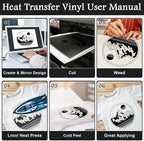 Flasoo Heat Transfer Vinyl Rolls, Compatible - Image 6