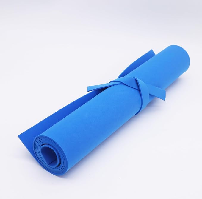 OISAKLD Blue EVA Foam 2mm-10mm 13.7"×39" Craft Foam Sheet 74 kg/m³ Foam Cosplay - Image 4