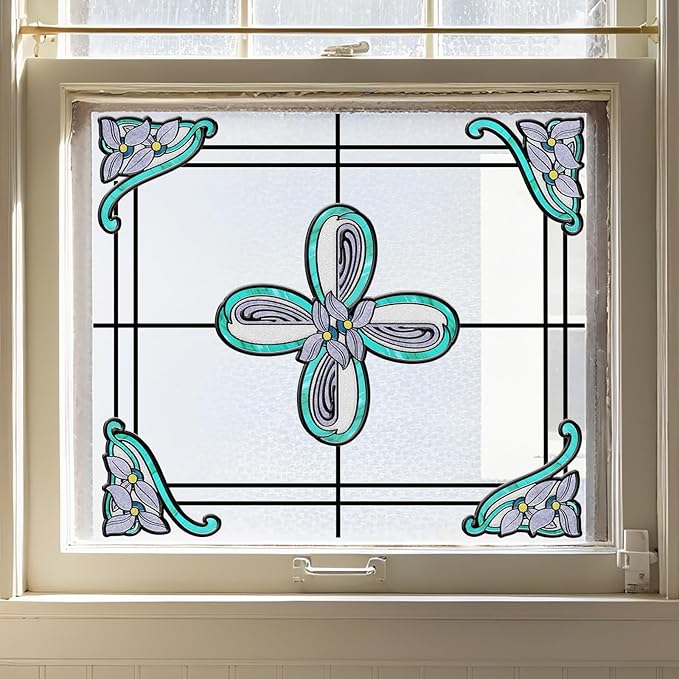 ADD.HERES Window Stickers, ‌Stained Glass Window Privacy Film, UV Blocking by ADDHERES