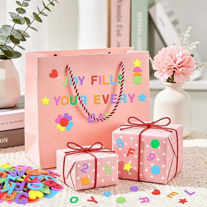 664 PCS Foam Letter Stickers, Foam Alphabet Number Shape Stickers, Self - Image 7