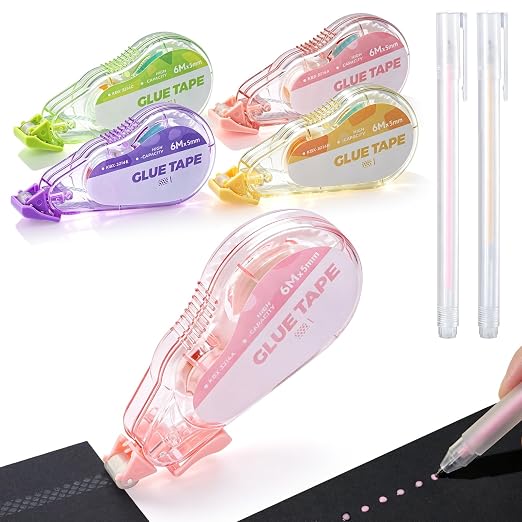 Scrapbook Tape Set, 4 Pack Double Sided Tape Roller by Unknown