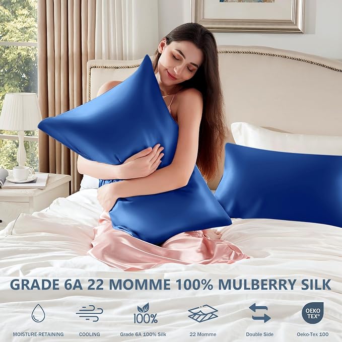 Silk Pillow Cases Standard Size 100% Mulberry Silk Pillowcase - Image 6
