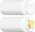 30 Pcs 6 Inch Acrylic Blanks Clear Round Acrylic Circles | Clear Plastic by Zzbakress