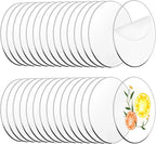 30 Pcs 6 Inch Acrylic Blanks Clear Round Acrylic Circles | Clear Plastic by Zzbakress