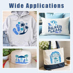 Tintnut Blue Heat Transfer Vinyl, 18 Sheets 12"x10" Iron on Vinyl | Blue tone - Image 5