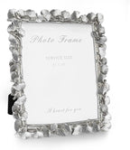 Cuspin Silver 8x10 Picture Frame, Vintage Silver Ornate Leaf Textured by Cuspin