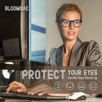Bloomoak 100% Red Lens Blue Green Light Blocking Glasses- Dual AR Coatings - Image 2