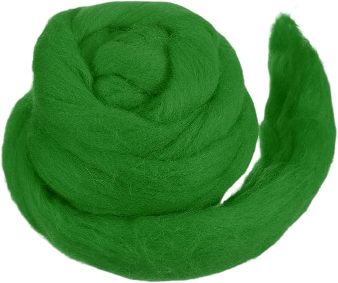 MECCANIXITY Wool Roving Yarn Soft Felting Wool 50g/1.76oz Pure Chunky Roving by MECCANIXITY
