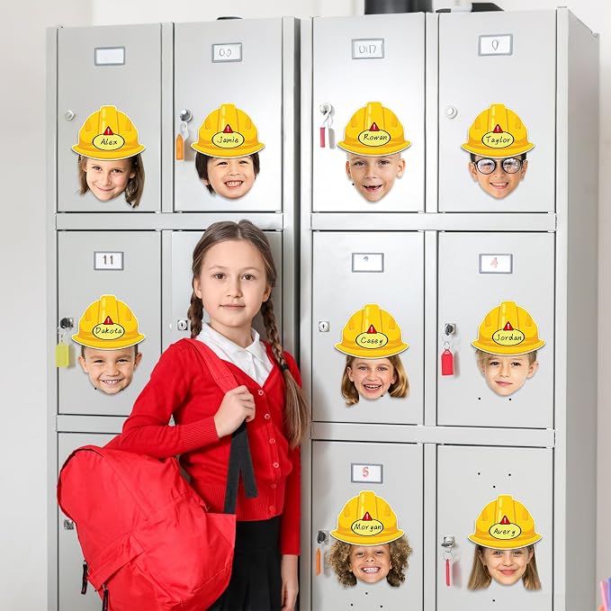 160Pcs Construction Helmet Cutouts Back to School Bulletin Board Decoration Set - Image 7
