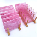 LITMIND 12 Sheets Pink Stained Glass Variety Pack – 6 x 4 Inch Opaque & - Image 2