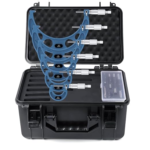 HDLNKAK 0-6 inch Outer Diameter Micrometer Set, 6-Piece high-Precision by HDLNKAK