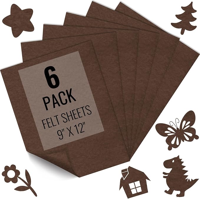 IONTACH 9" X 12" Soft Felt Sheets 1.6mm Thick | Felt Fabric by IONTACH