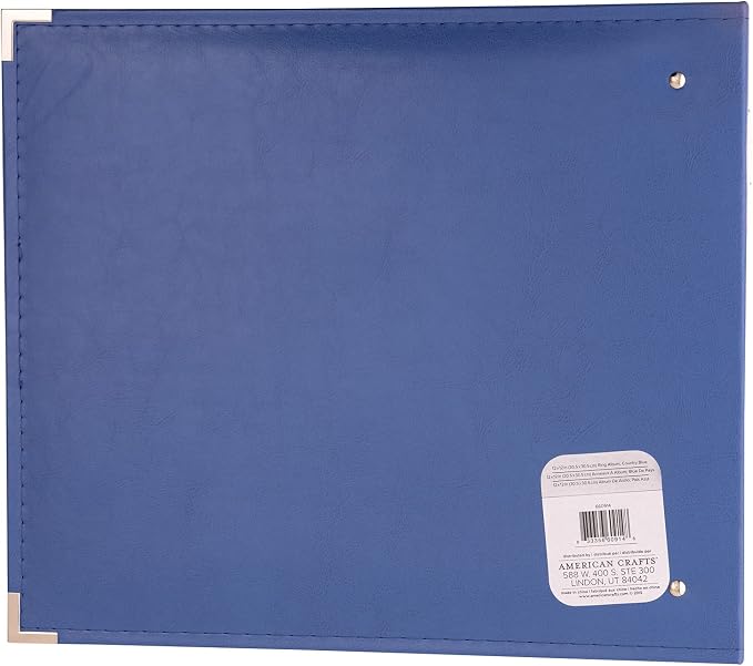 We R Memory Keepers 12x12 Photo Album Country Blue Protect Memories & Photos - Image 4