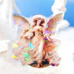 60-Piece Vintage Holographic Cherub Angel Fairy Scrapbook Stickers – Waterproof - Image 3